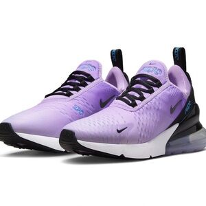 Nike Air Max 270 Lilac and Black Sneakers 6.5